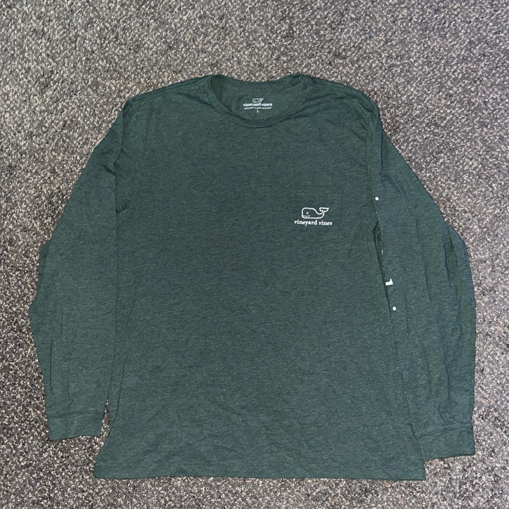 Vintage Whale Long-Sleeve Pocket Tee